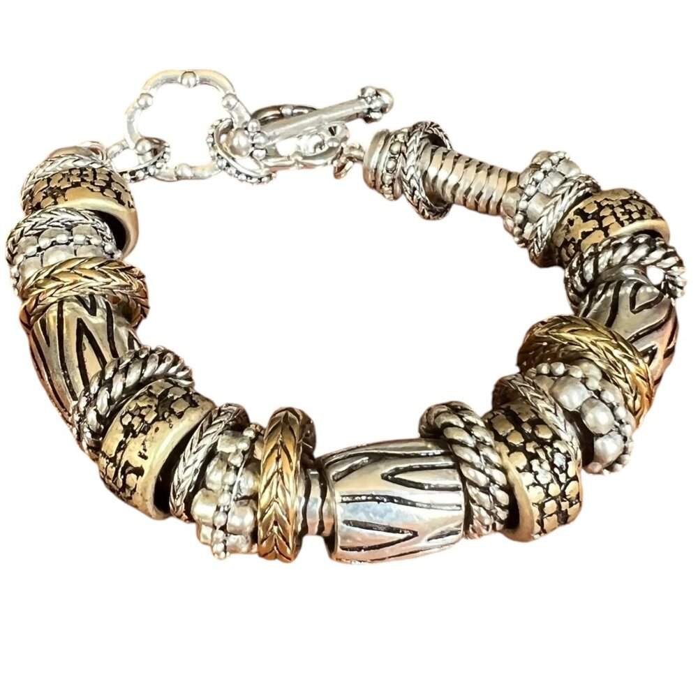 Design Park Avenue Two Tone Toggle Bracelet